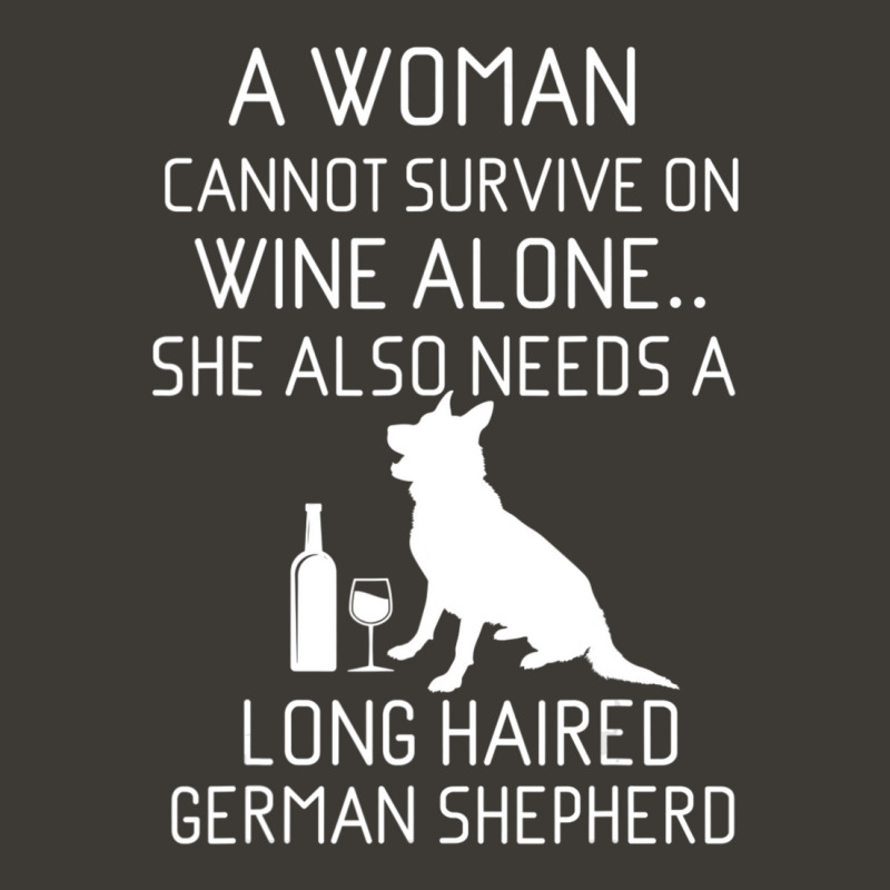 Long Haired German Shepherd Wine Gsd Quote Bucket Hat by cm-arts | Artistshot