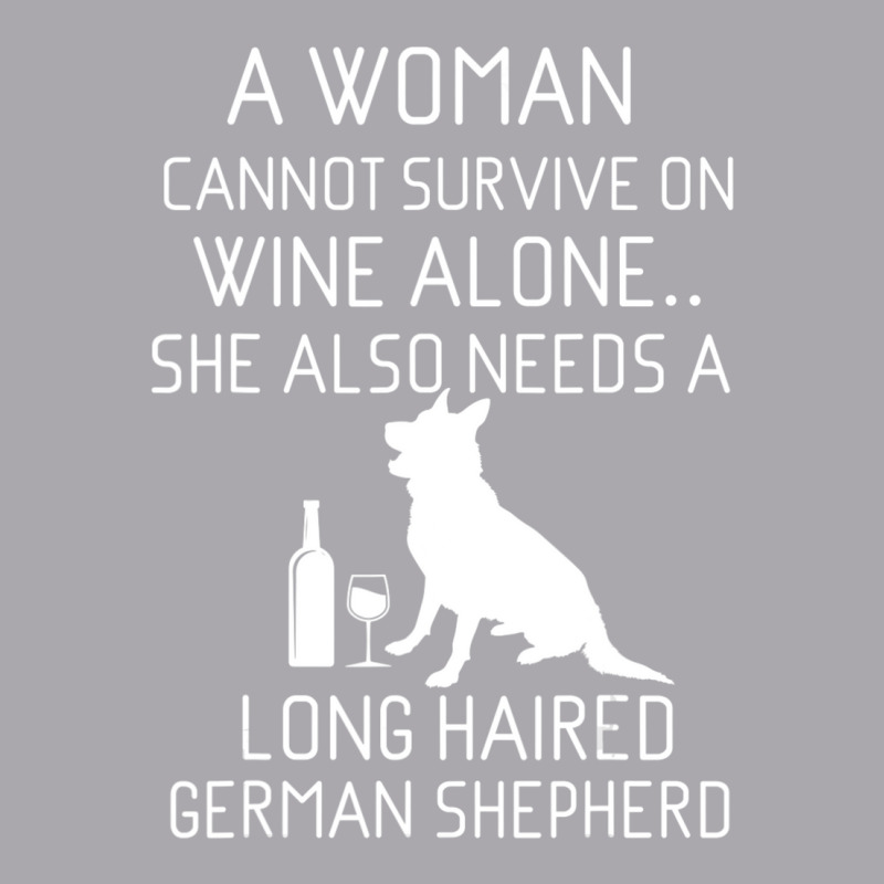 Long Haired German Shepherd Wine Gsd Quote Youth 3/4 Sleeve by cm-arts | Artistshot