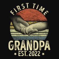 First Time Gerandpa Est. 2022 Funny New Dad Papa Crop Top | Artistshot