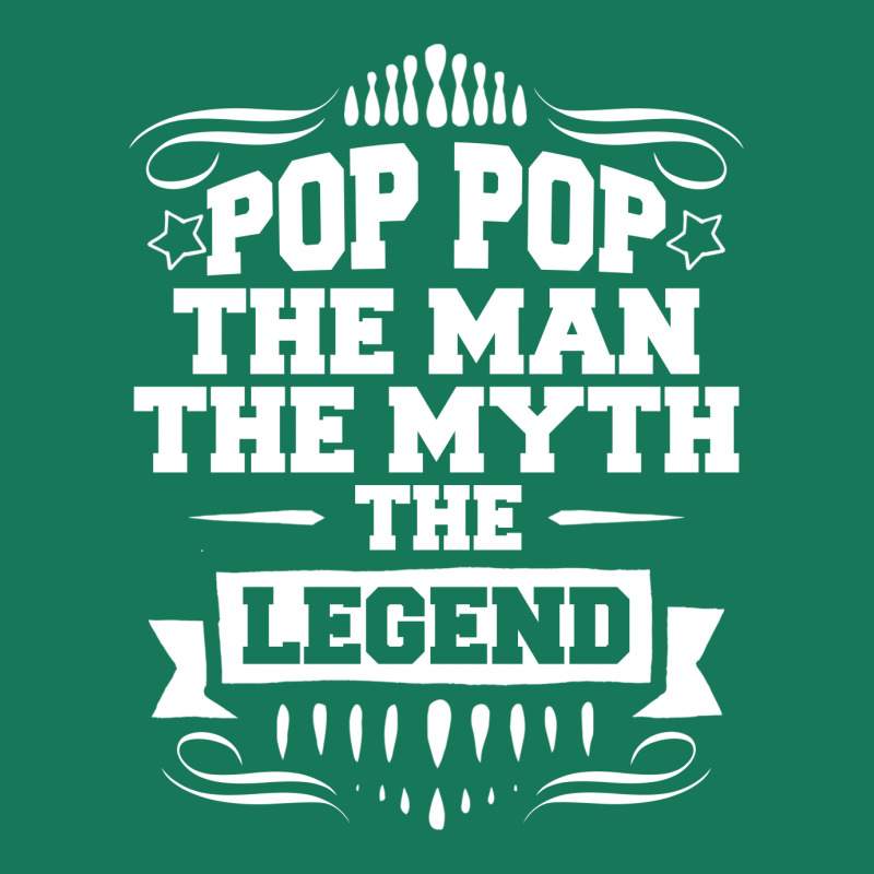 Pop Pop The Man The Myth The Legend Oval Patch | Artistshot