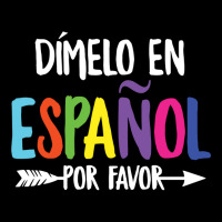 Dimelo En Espanol Cute Bilingual Spanish Maestra Cropped Hoodie | Artistshot