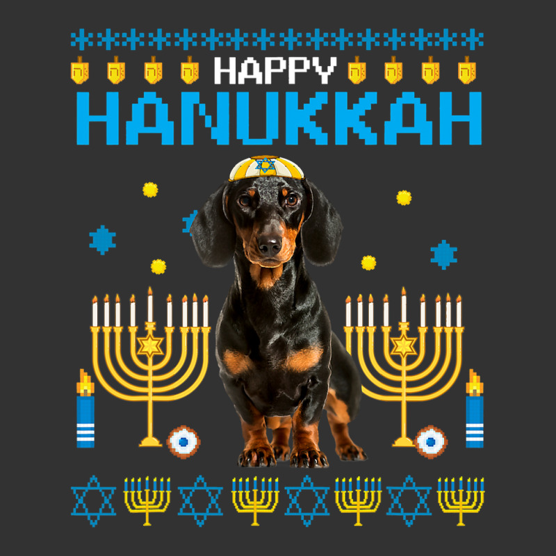 Dachshund Chanukah Jewish Ugly Hanukkah Sweater Pajama Baby Bodysuit | Artistshot