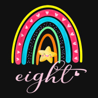 Eight Year Old Rainbow 8th Birthday For Girls Baby Bibs | Artistshot