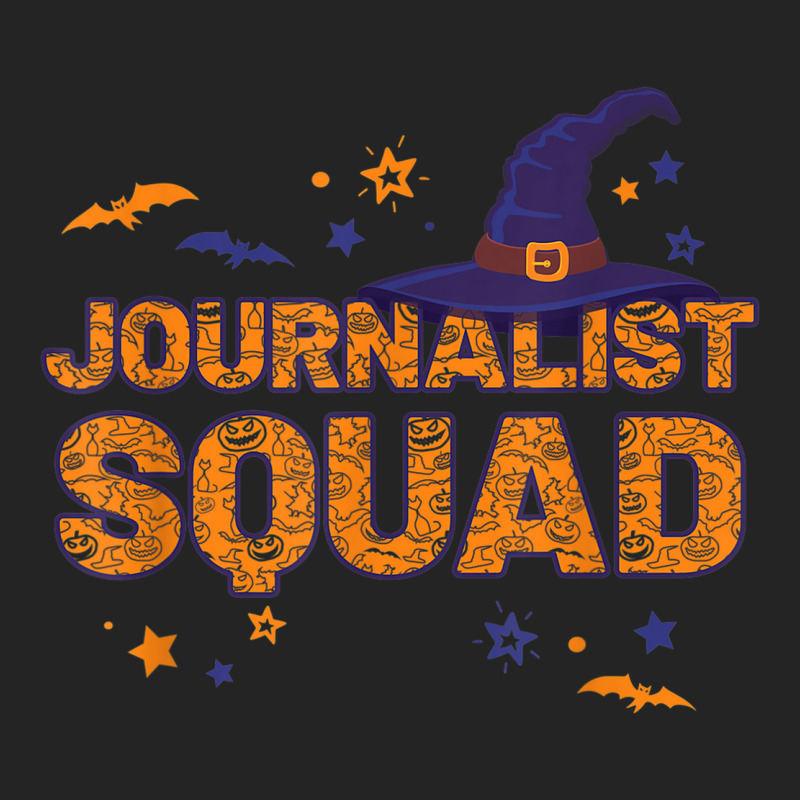 Journalist Squad Witch Halloween Matching Reporter 3/4 Sleeve Shirt | Artistshot