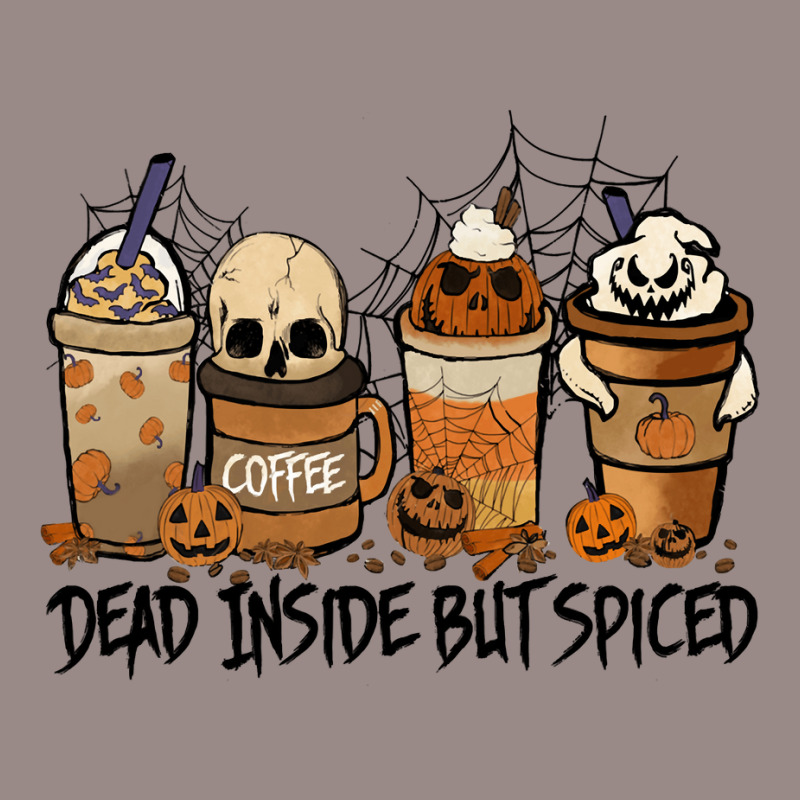 Dead Inside But Spiced Pumpkin Halloween Spooky Season Ghost Pullover Vintage T-Shirt by cm-arts | Artistshot