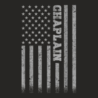 Chaplain American Flag T Shirt Ladies Fitted T-shirt | Artistshot