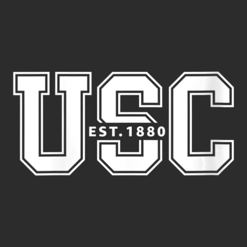 Usc Womens Block 1880 White V-neck Exclusive T-shirt | Artistshot