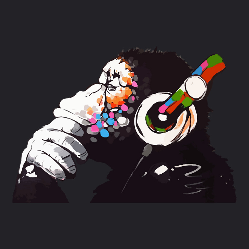 Banksy Dj Monkey Thinker Youth Tee by Kosdapen517 | Artistshot