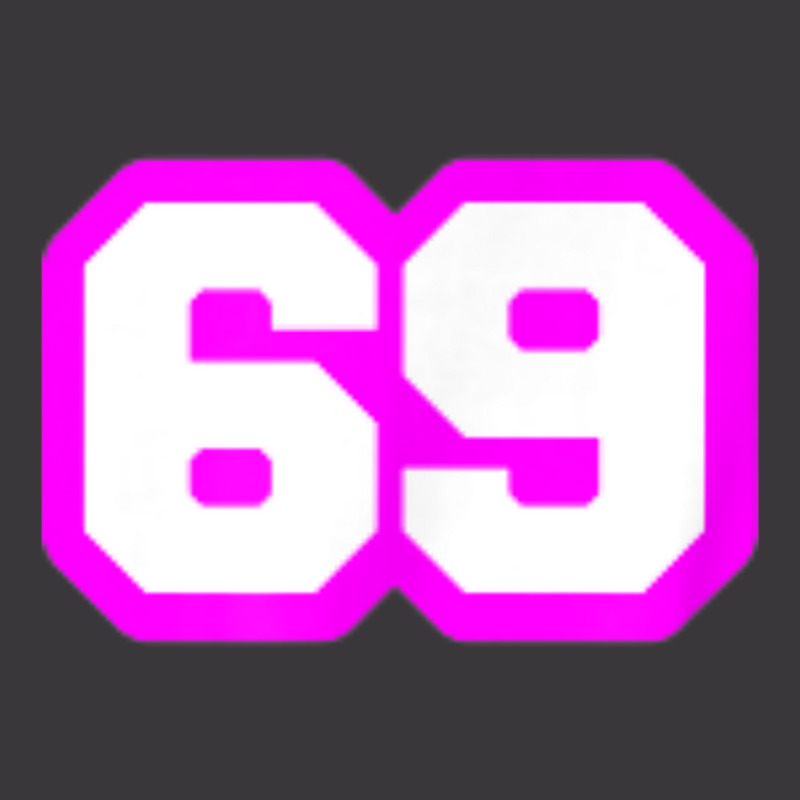 Purple Number Sixty Nine 69 Magenta Sport Font Ladies Curvy T-Shirt by Clinical | Artistshot