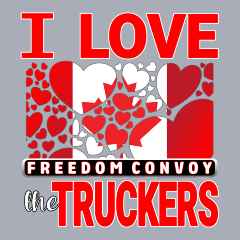 Convoy Truck For Freedom -liberte - I Love The Truckers Red Letters Tank Dress by cm-arts | Artistshot