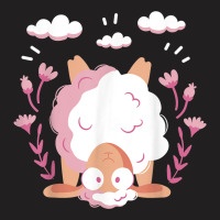 Sheep Tipped Over With Flowers Cute Sheep T-shirt | Artistshot