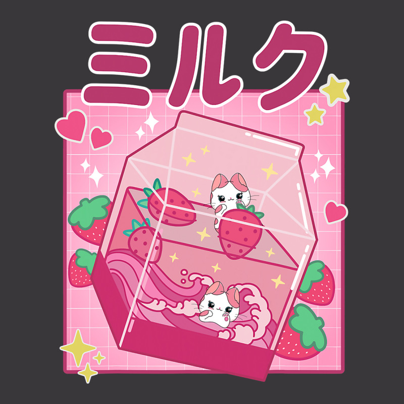 Funny Retro 90s Strawberry Milkshake Carton Kawaii Anime Cat Ladies Curvy T-Shirt by cm-arts | Artistshot