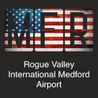 Mfr Rogue Valley International Medford Airport Ladies Fitted T-shirt | Artistshot