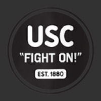 Usc Womens Fight On! Badge 1880 Black V-neck Baby Bodysuit | Artistshot