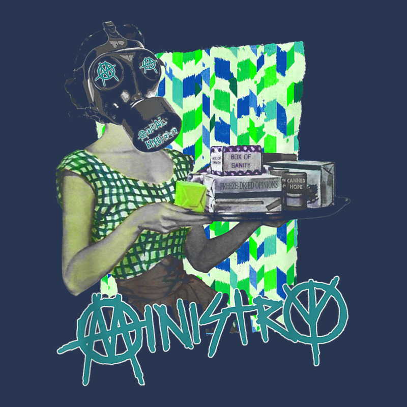 Ministry – Moral Hygiene Gas Mask T Shirt Ladies Denim Jacket by vacheu | Artistshot