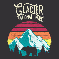 Vintage Glacier National Park Mountain Bear Retro Vintage Hoodie | Artistshot