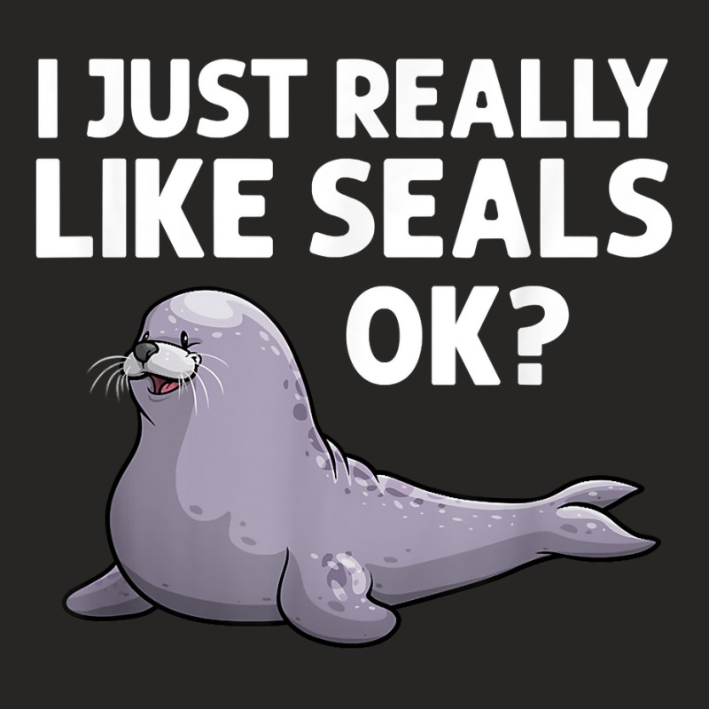 Cool Seal For Men Women Sea Lion Zookeeper Sea Animal Seals T Shirt Ladies Fitted T-Shirt by cm-arts | Artistshot