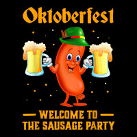 Oktoberfest Welcomes To The Sausage Party German Beer Drink T Shirt Legging | Artistshot