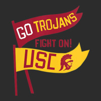 Usc Womens Go Trojans Cardinal Gold Pennant Fight On! V-neck Exclusive T-shirt | Artistshot