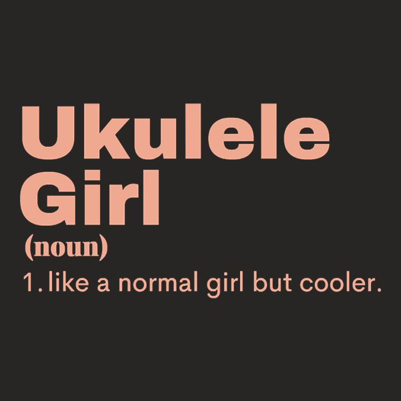 Ukulele  Girl - Ukulele Ladies Fitted T-Shirt by Crowley Tidwell | Artistshot