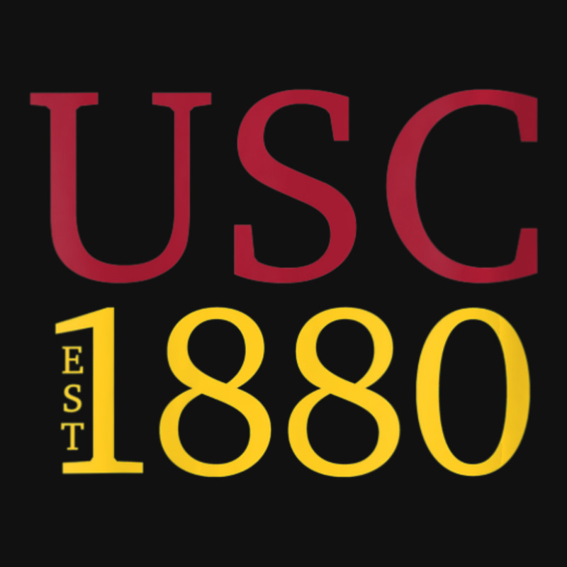 Usc Womens Ivy Font 1880 Cardinal Gold V-neck Tote Bags | Artistshot