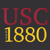 Usc Womens Ivy Font 1880 Cardinal Gold V-neck Vintage Hoodie And Short Set | Artistshot