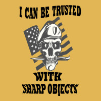 I Can Be Trusted With Sharp Objects Active Vintage Hoodie And Short Set | Artistshot