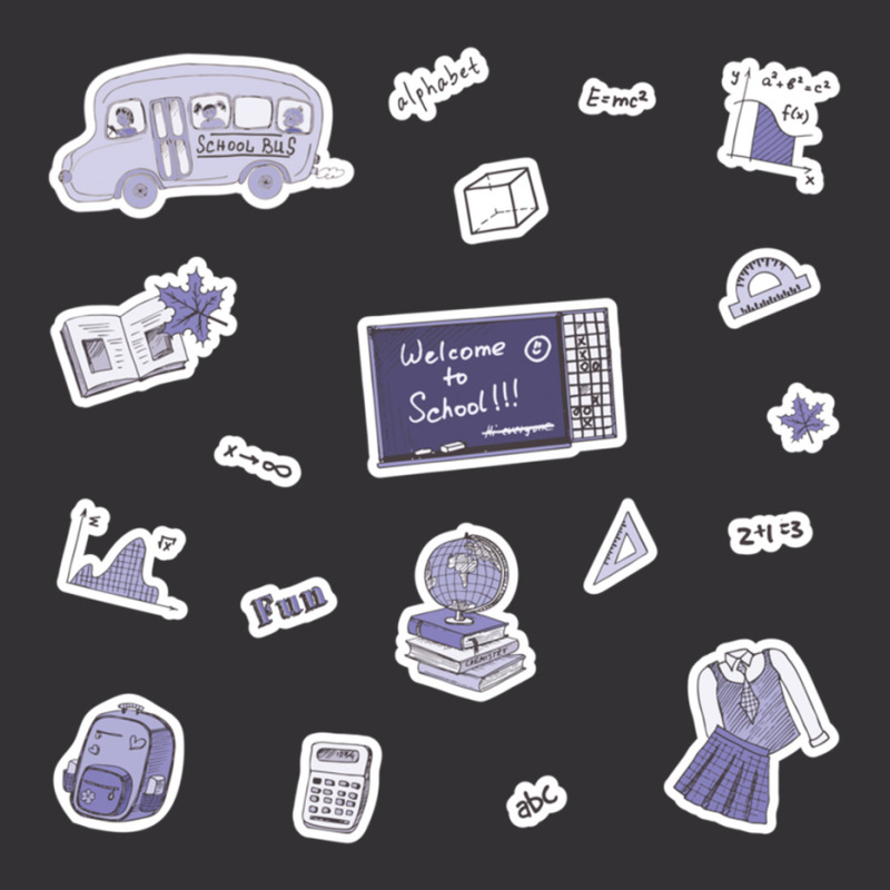 Light Purple School Subject  Pack Vintage Short | Artistshot