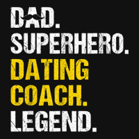 Mens Dad Superhero Dating Coach Funny Dating Coach Humor Baby Beanies | Artistshot