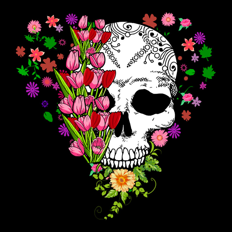 Muertos Day Floral Skeleton Horror Scary Halloween Youth Hoodie by Quick Scully | Artistshot