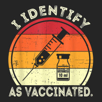 I Identify As Vaccinated Vintage Vaccine T Shirt Unisex Hoodie | Artistshot