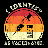 I Identify As Vaccinated Vintage Vaccine T Shirt Zipper Hoodie | Artistshot