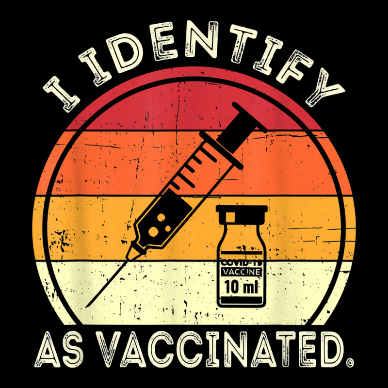 I Identify As Vaccinated Vintage Vaccine T Shirt Zipper Hoodie by cm-arts | Artistshot