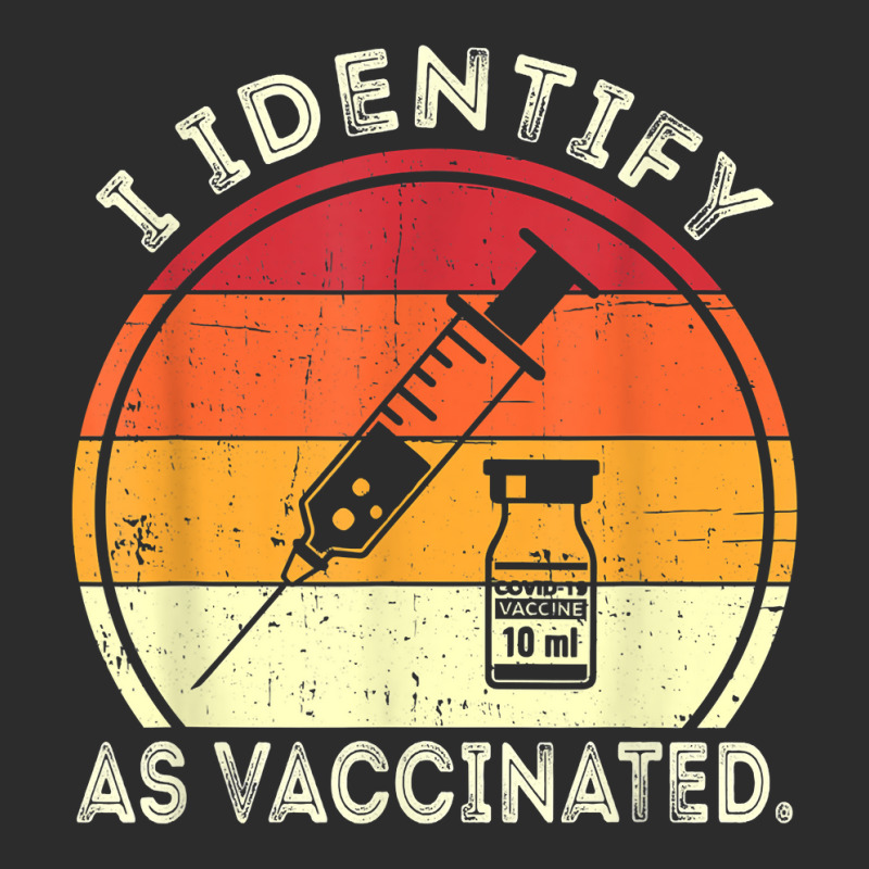 I Identify As Vaccinated Vintage Vaccine T Shirt Exclusive T-shirt by cm-arts | Artistshot