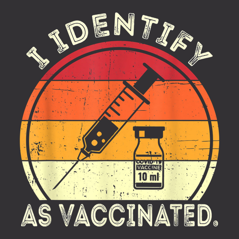 I Identify As Vaccinated Vintage Vaccine T Shirt Vintage Short by cm-arts | Artistshot