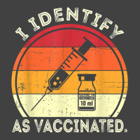 I Identify As Vaccinated Vintage Vaccine T Shirt Vintage T-shirt | Artistshot