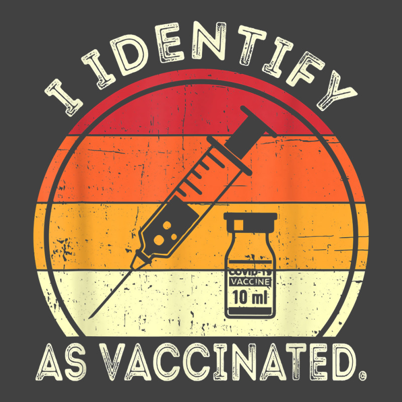 I Identify As Vaccinated Vintage Vaccine T Shirt Vintage T-Shirt by cm-arts | Artistshot