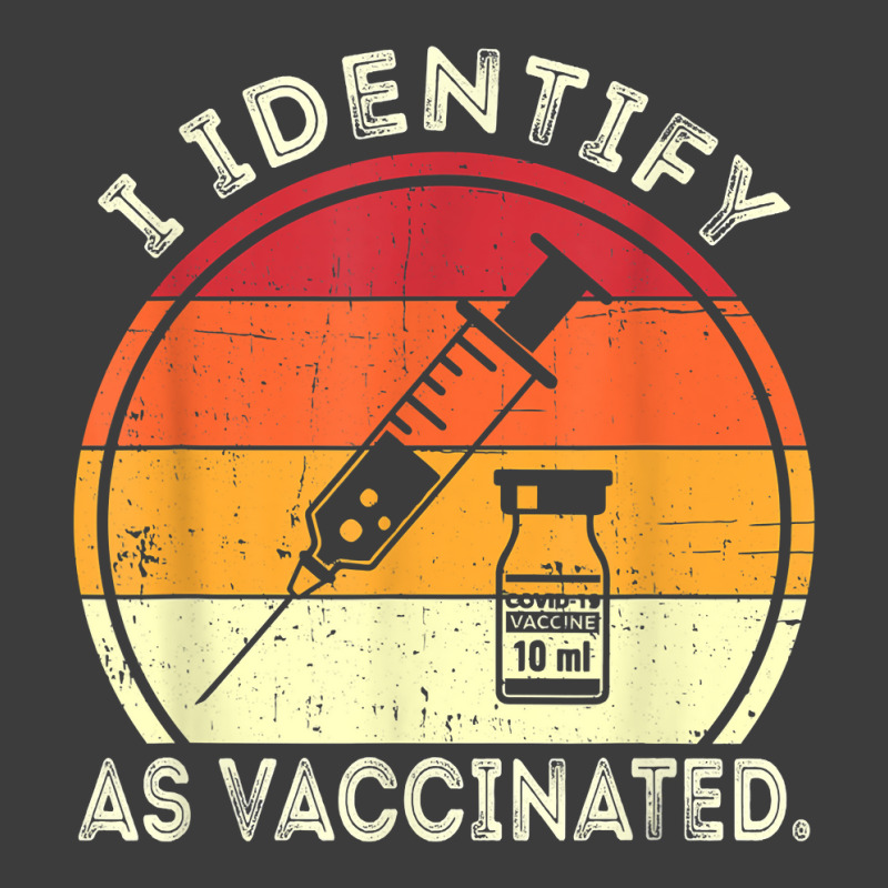 I Identify As Vaccinated Vintage Vaccine T Shirt Men's Polo Shirt by cm-arts | Artistshot