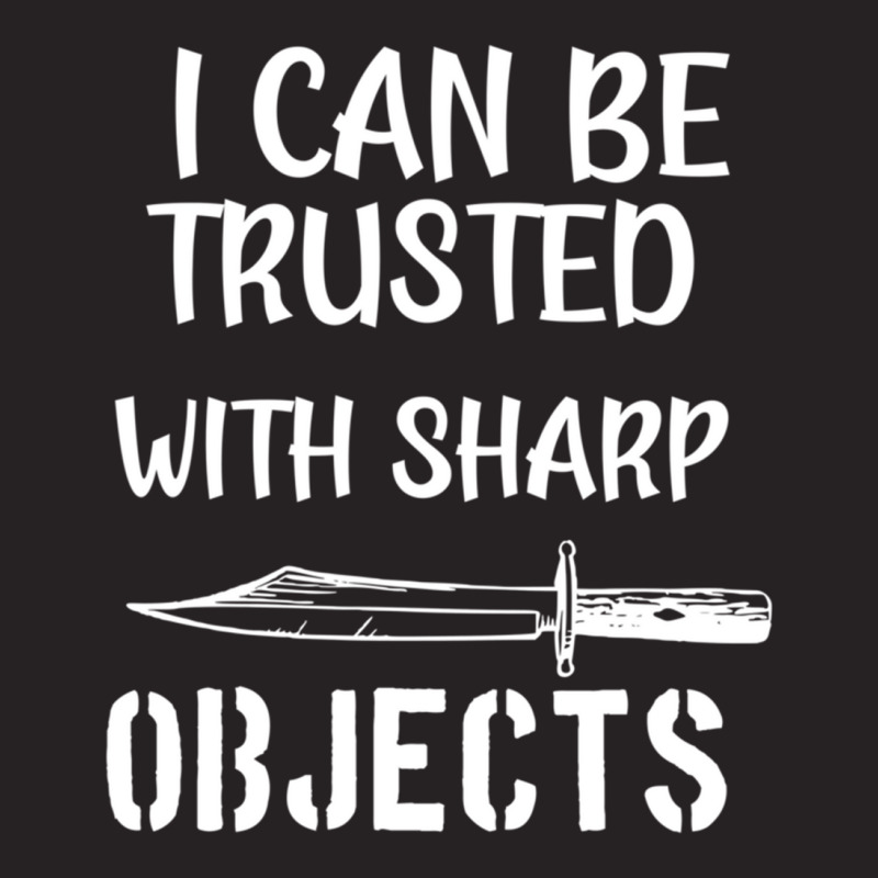 I Can Be Trusted With Sharp Objects Vintage Cap | Artistshot