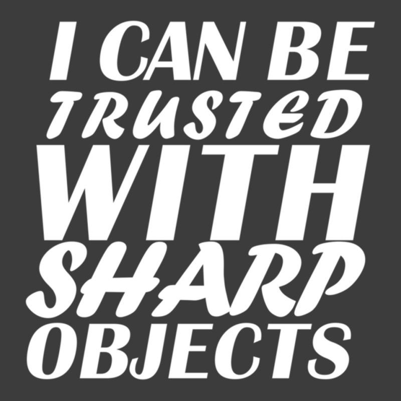 I Can Be  Trusted  With Sharp  Objects Long Sleeve Men's Polo Shirt | Artistshot