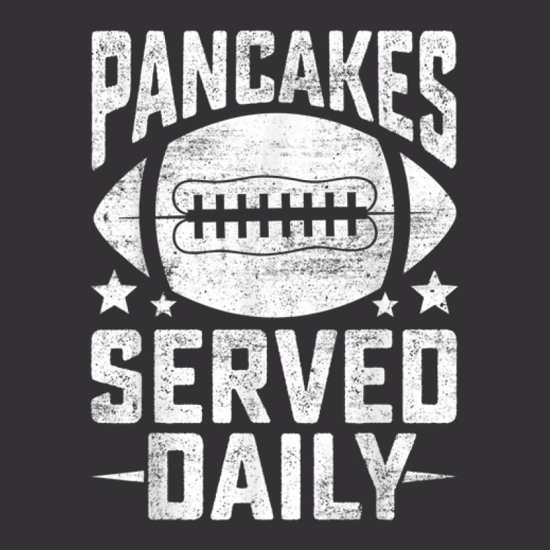 Football Offensive Lineman Pancakes Served Daily Vintage Men Vintage Hoodie And Short Set | Artistshot