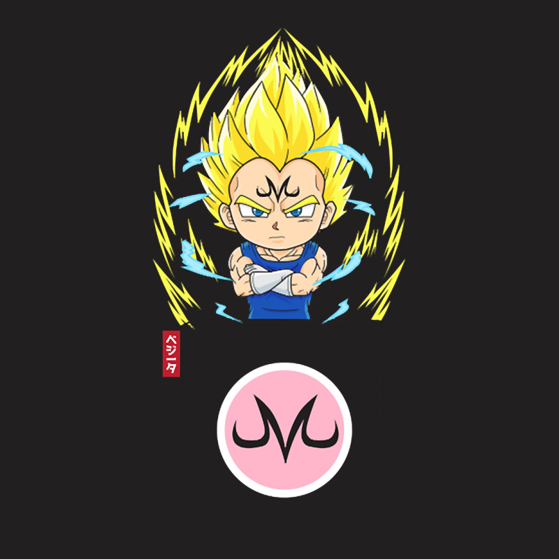 Pocket Chibi Super Saiyan 2 Majin Vegeta T-Shirt by bummercaught | Artistshot