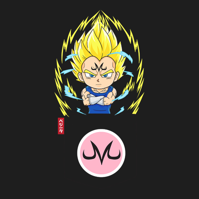 Pocket Chibi Super Saiyan 2 Majin Vegeta Classic T-shirt by bummercaught | Artistshot