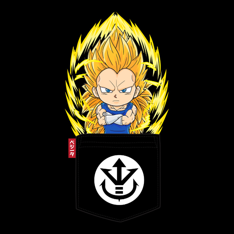 Pocket Chibi Super Saiyan 3 Vegeta Men's 3/4 Sleeve Pajama Set by bummercaught | Artistshot