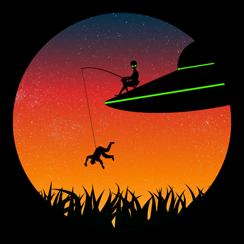 Colourful, Funny Design Of An Alien Gone Fishing-cyike Baby Tee by Adcock Salmon | Artistshot