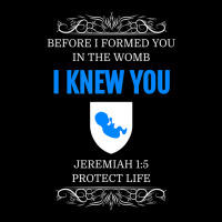 Pro-life Jeremiah 15 Before I Formed You I Knew You Cropped Hoodie | Artistshot