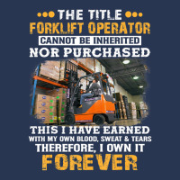 The Title Forklift Operator Cannot Be Inherited Ladies Denim Jacket | Artistshot