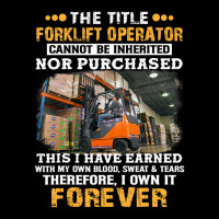 The Title Forklift Operator Cannot Be Inherited Cropped Sweater | Artistshot