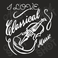 I Love Classical Music Ladies Fitted T-shirt | Artistshot