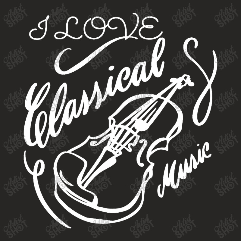 I Love Classical Music Ladies Fitted T-Shirt by chagoi | Artistshot